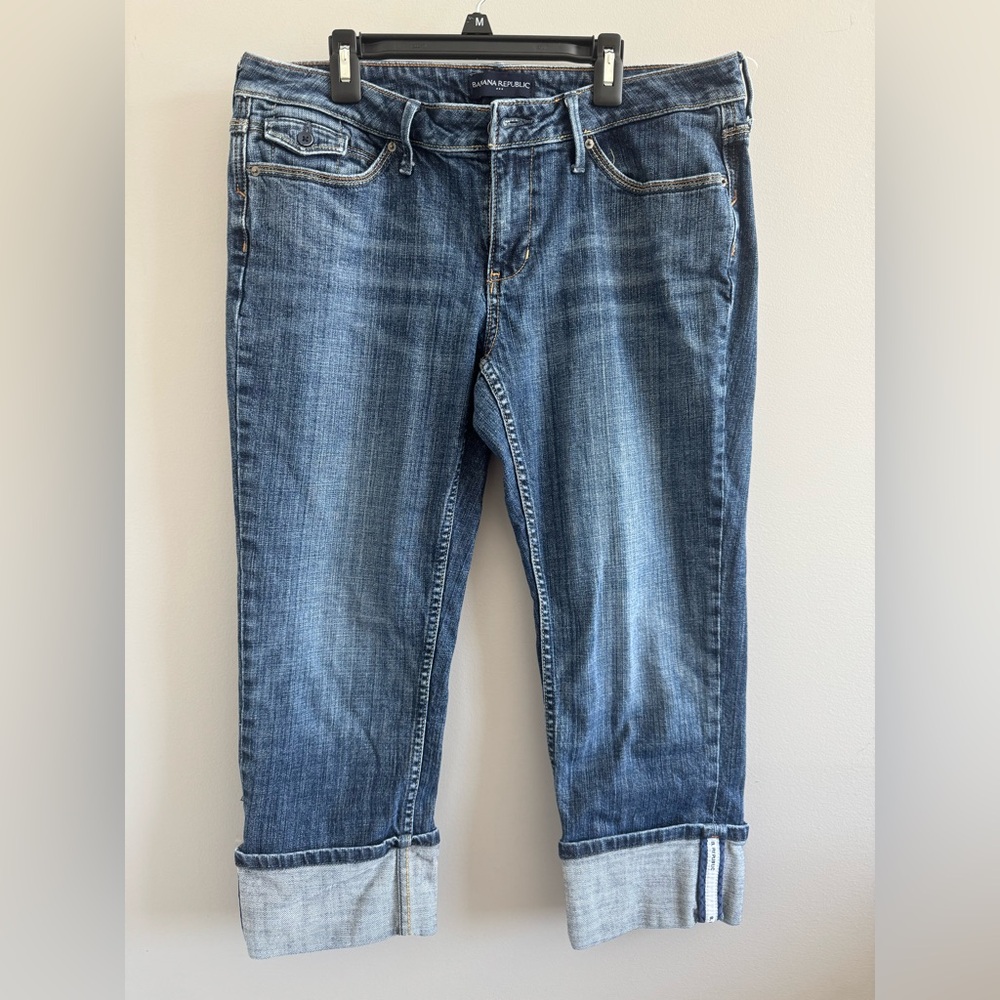 Banana Republic Cropped jeans capri denim size 8